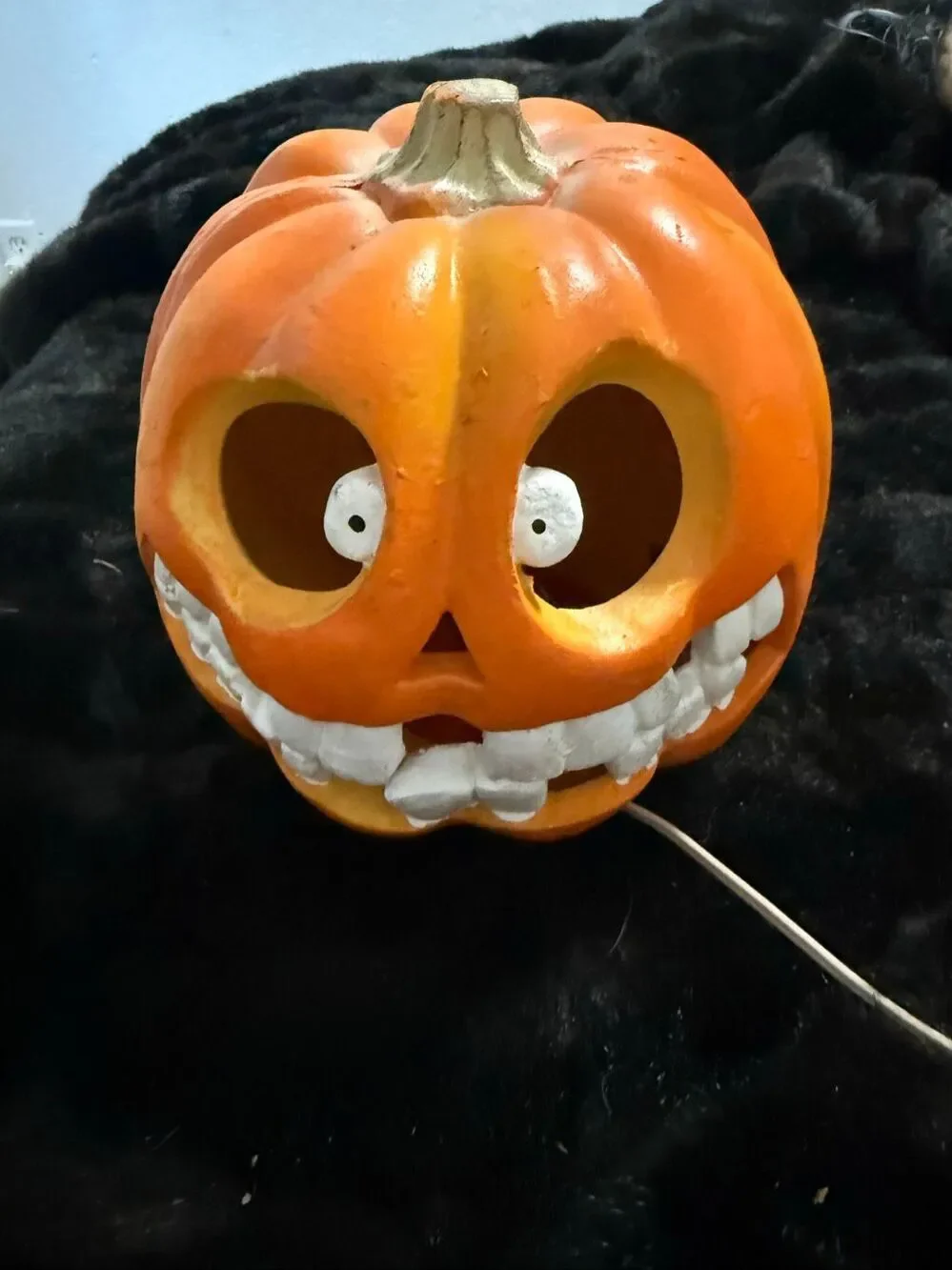Vintage 1995 Trendmasters, Inc. Lighted Foam Pumpin Jack-O-Lantern Halloween